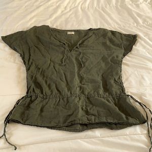 Green linen tunic. Old Navy brand.